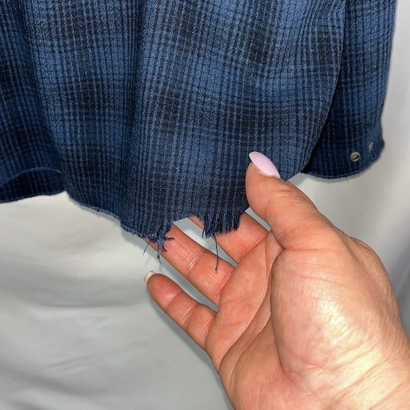 Converse One Star cap sleeve dress Sz XS plaid pattern - Picture 12 of 13